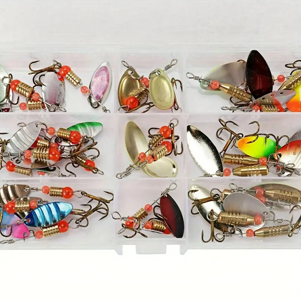 Fishing Hook Treble - Metal Spoon Fishing Lure Set 30pcs