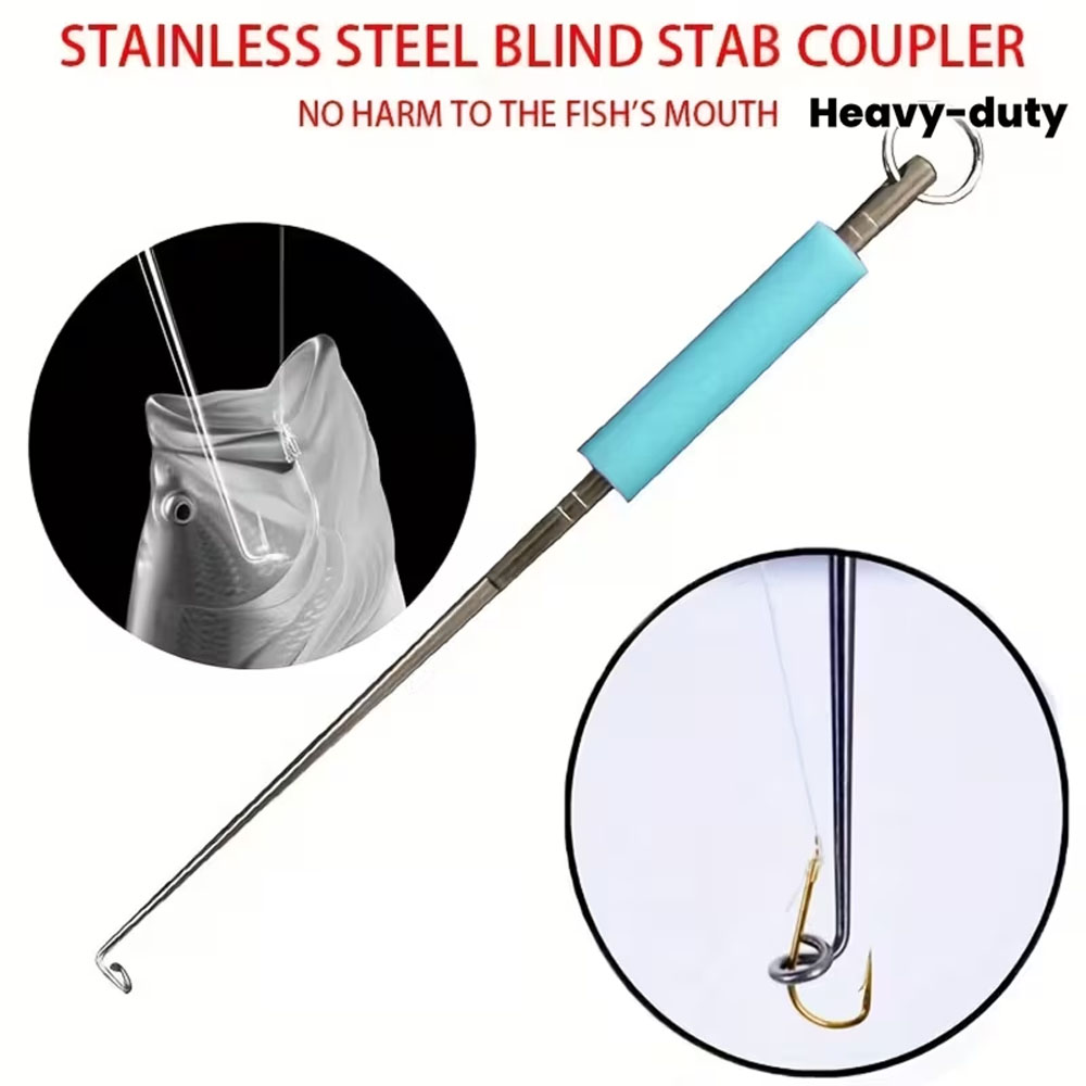 Fishing Hook Sharpener - Heavy-Duty Stainless Steel Deep-Throat Fishing Hook