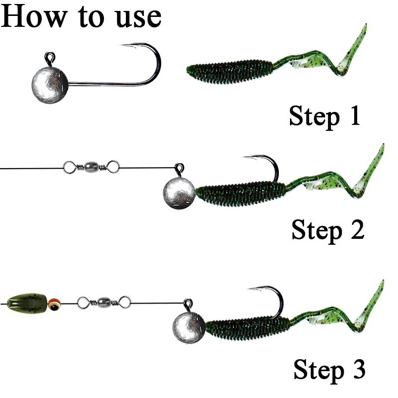 10pcs/lot Jig Head Fishing Hoo - Fishing Hook Offset reseña y precio