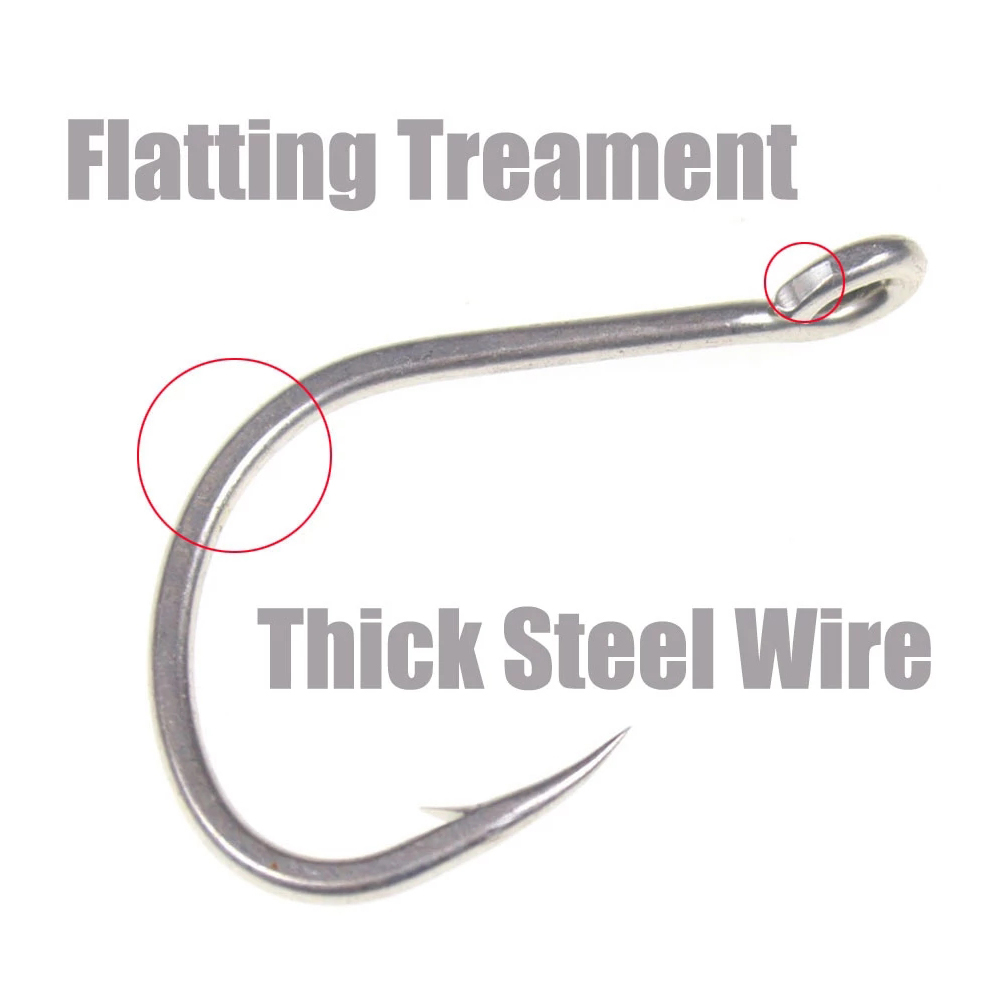 10pcs Matte Tin Anti-rust Salt - Fishing Hook Offset reseña y precio