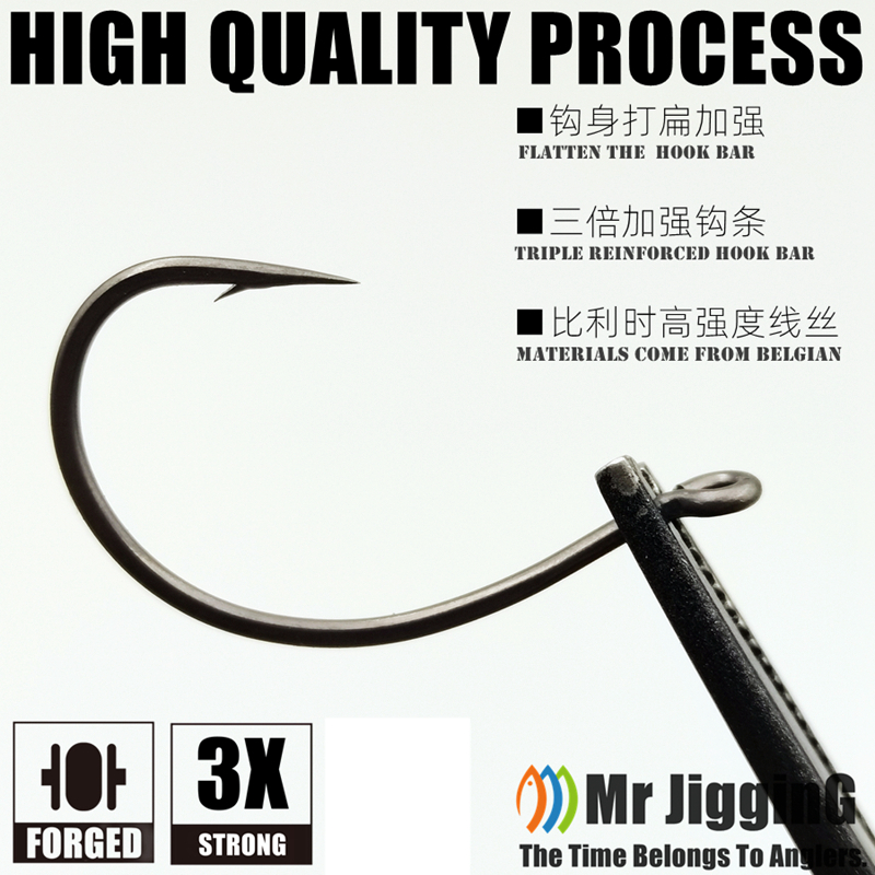 Mr JigginG PTFE Super Slide Wa - Fishing Hook Offset reseña y precio