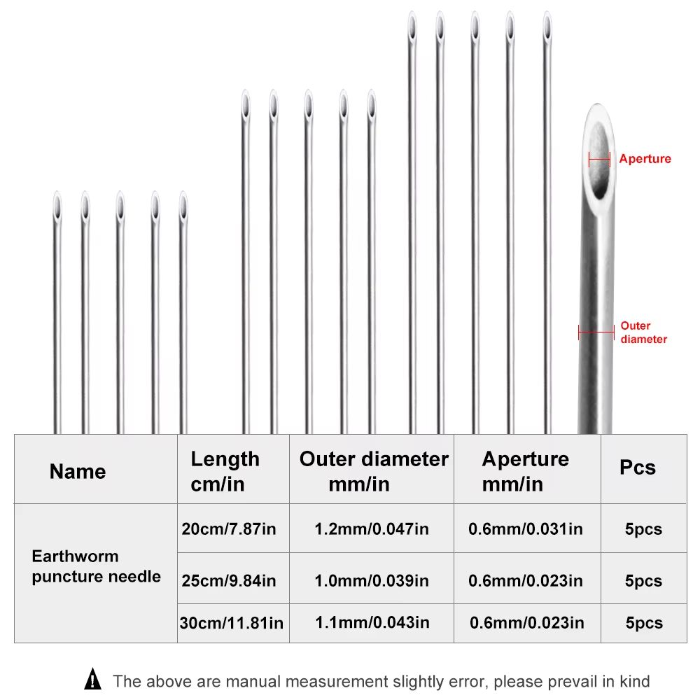 Earthworm Hooking Needle Stain - Fishing Hook Stainless Steel reseña y precio