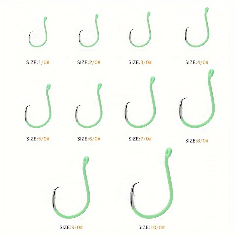 ZYZHE 10pcs/Box Luminous Circl - Fishing Hook Circle reseña y precio