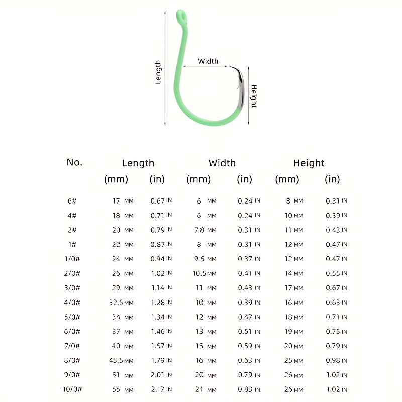 ZYZHE 10pcs/Box Luminous Circl - Fishing Hook Circle reseña y precio