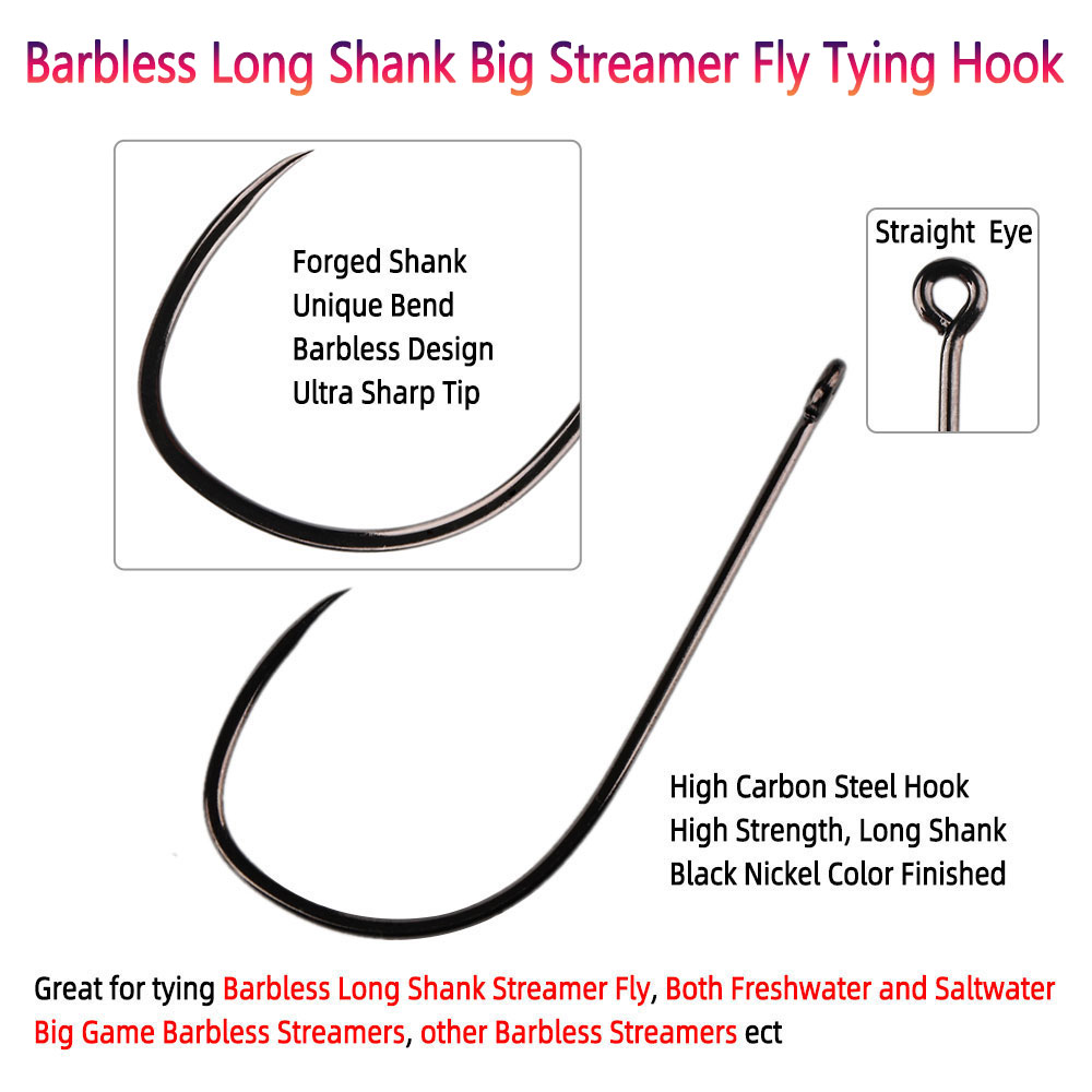 Bimoo 20pcs #1~5/0 Barbless Lo - Fishing Hook Barbless reseña y precio