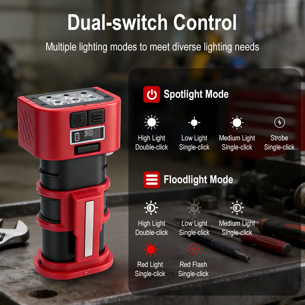 BORUiT COB LED Work Light 1000 - Fishing Hook reseña y precio