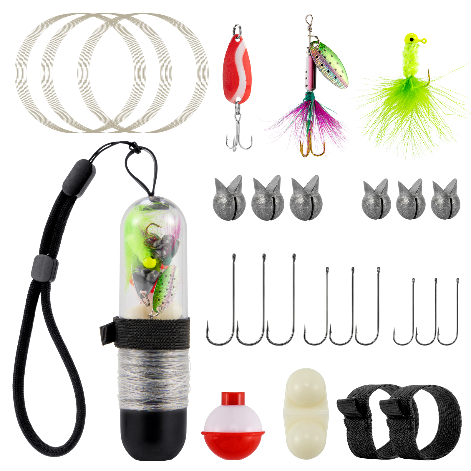 25pcs Survival Fishing Kit Poc - Fishing Hook Jig reseña y precio
