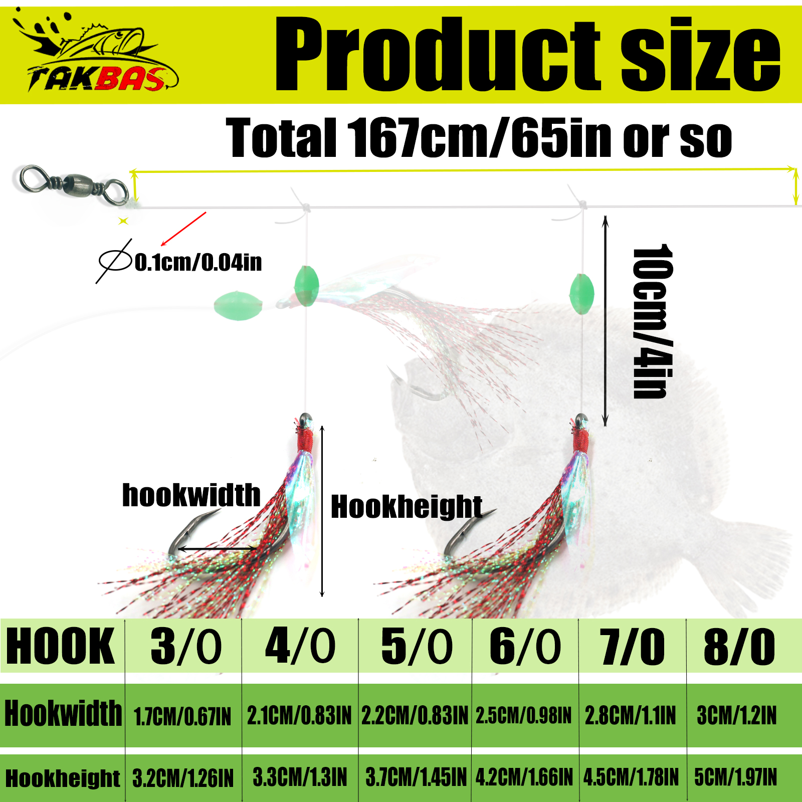 6pcs Snapper Tackle Flasher Ri - Fishing Hook Circle reseña y precio