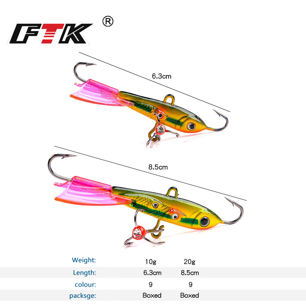FTK Metal Balancer Ice Fishing - Fishing Hook Treble reseña y precio