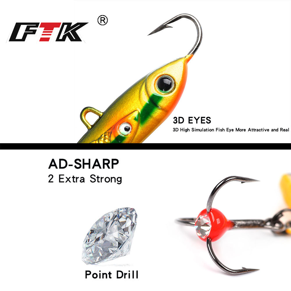 FTK Metal Balancer Ice Fishing - Fishing Hook Treble reseña y precio