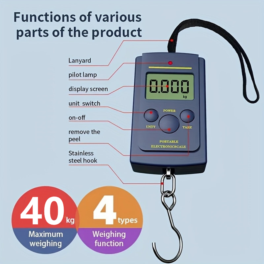 40kg Multifunctional Mini Elec - Fishing Hook reseña y precio