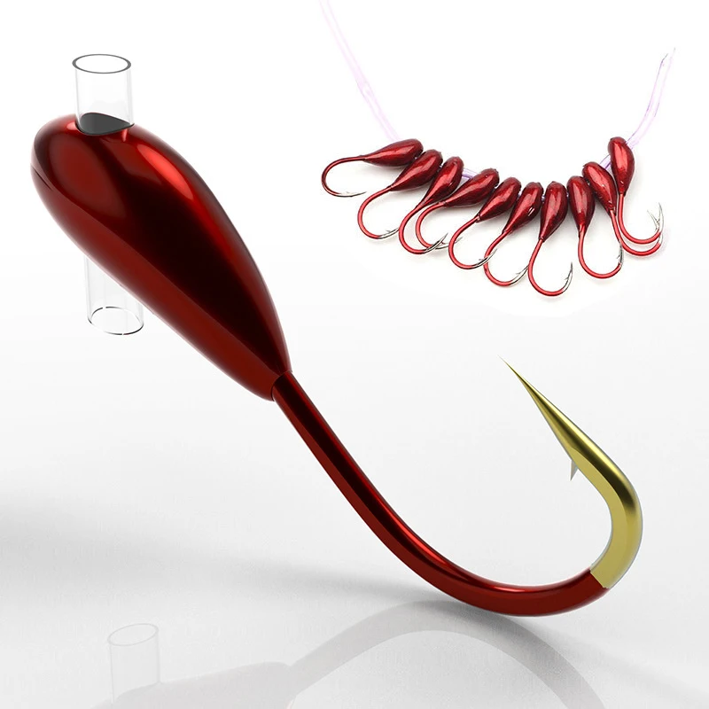 10/20PCS Winter Ice Fishing Ho - Fishing Hook Assortment reseña y precio