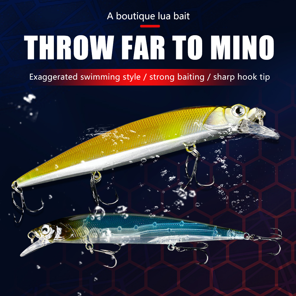 Jerkbait Minnow Fishing Lure A - Fishing Hook Treble reseña y precio