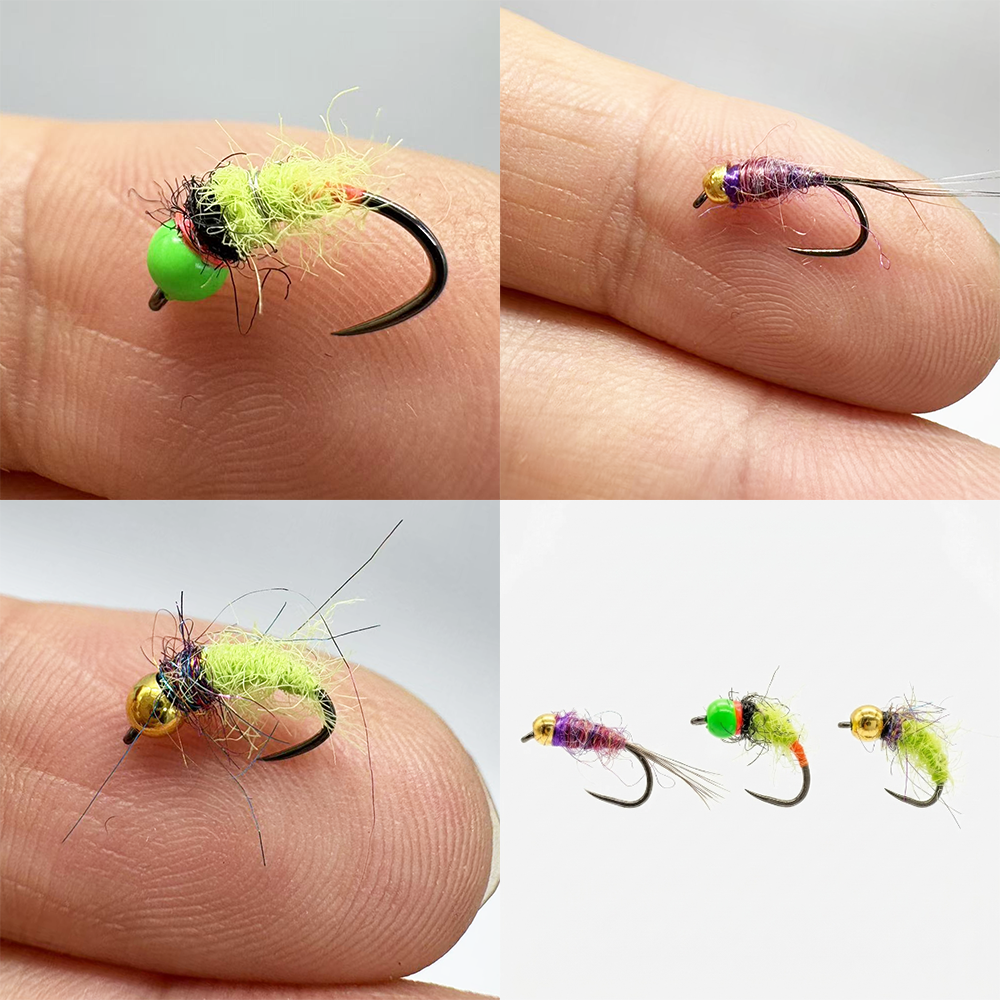 6/12Pcs Mixed Wet Nymph Fly Fi - Fishing Hook Assortment reseña y precio