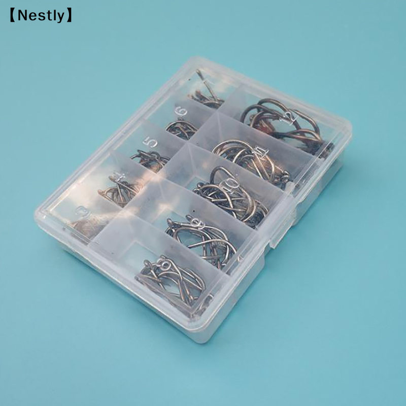 100pcs/box Fishing Hooks Carbo - Fishing Hook Circle reseña y precio