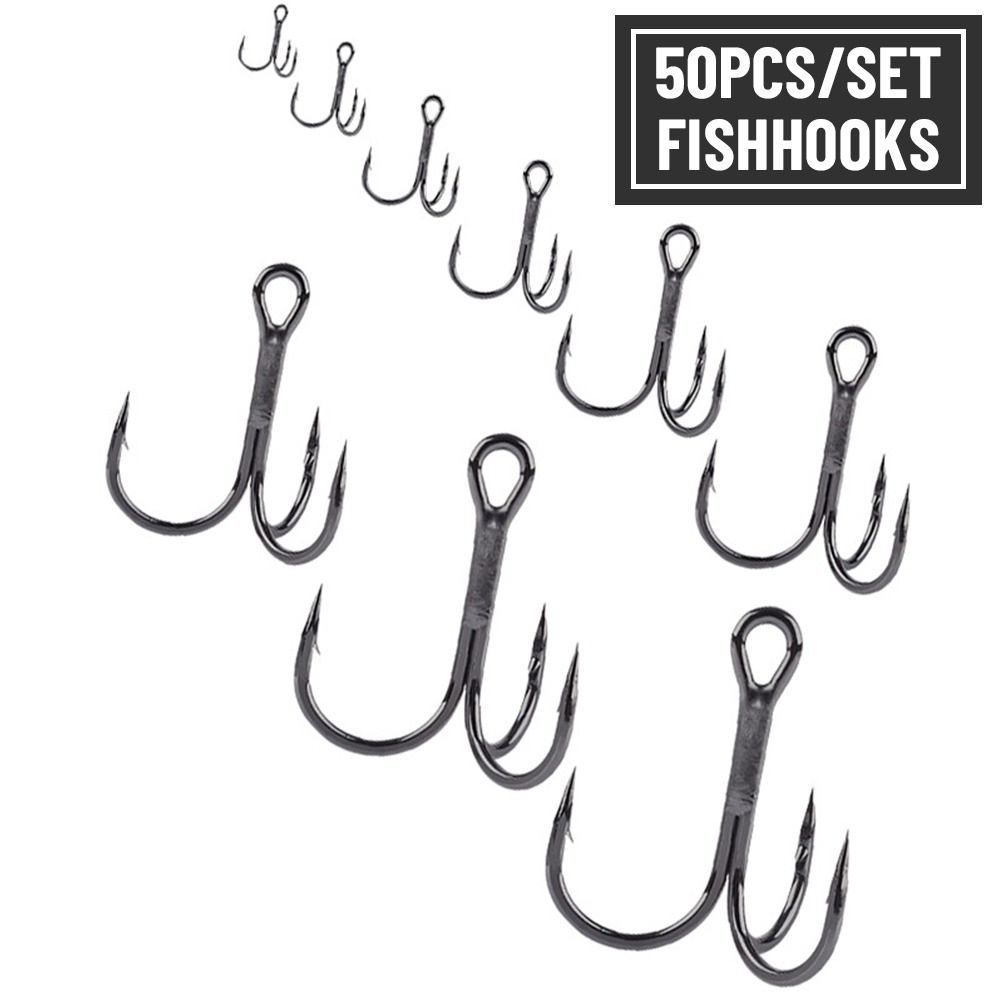 50Pcs/set Nickel Super Sharp F - Fishing Hook Assortment reseña y precio