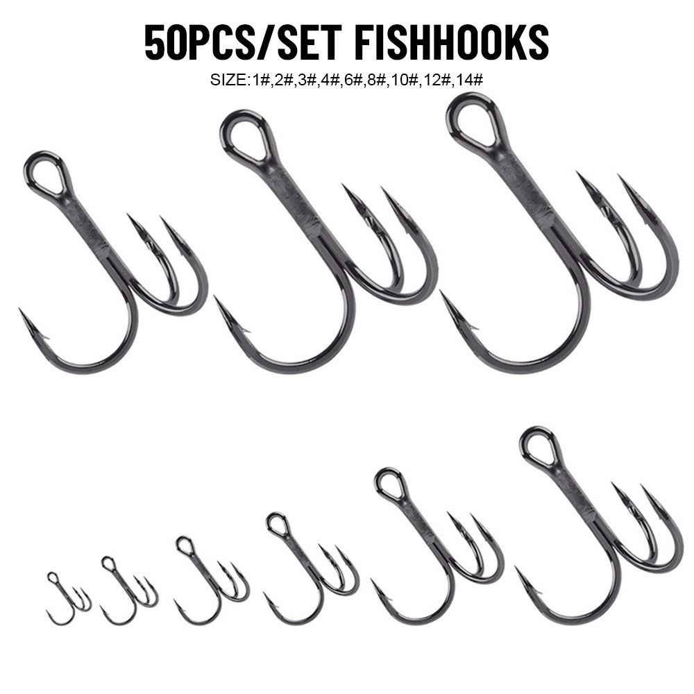 50Pcs/set Nickel Super Sharp F - Fishing Hook Assortment reseña y precio