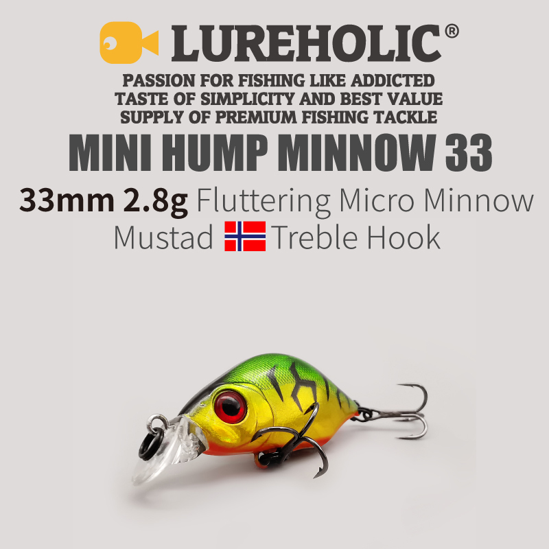LUREHOLIC 33mm 2.8g Fluttering - Fishing Hook Treble reseña y precio
