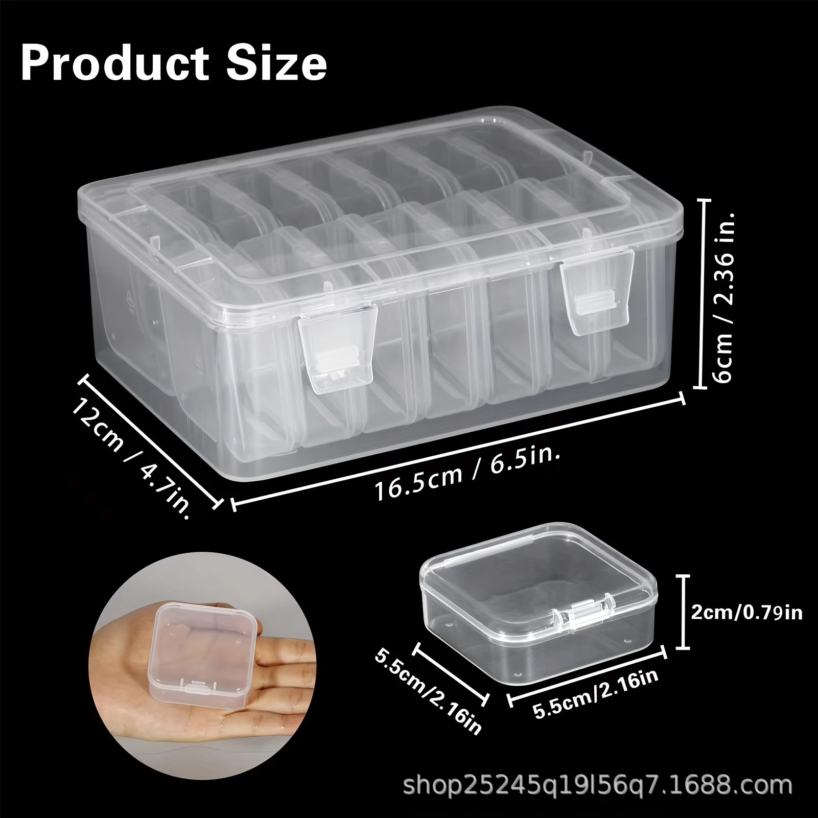 14Pieces  Clear Plastic Storag - Fishing Hook reseña y precio