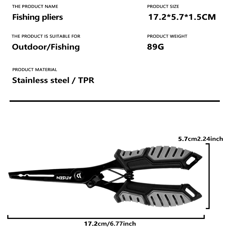 Fishing Tongs Hook Remover Sta - Fishing Hook Sharpener reseña y precio