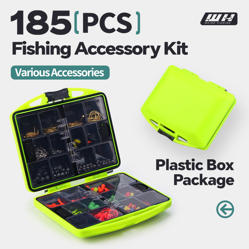 WEIHE 185pcs fishing accessori - Fishing Hook Box reseña y precio