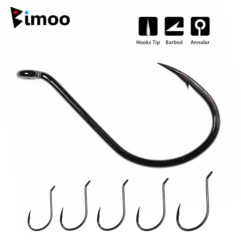 Bimoo 20pcs Offset Octopus Bea - Fishing Hook Barbless reseña y precio