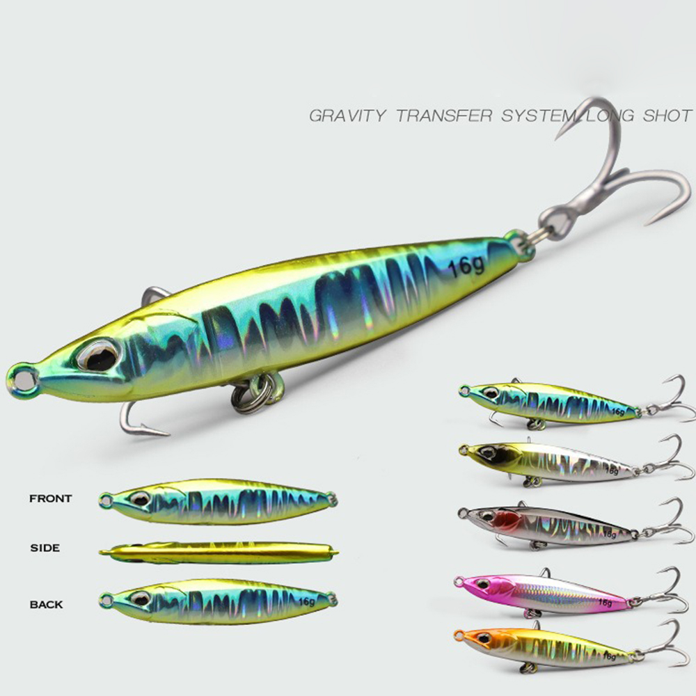 Jig Fishing Lures Metal Jiggin - Fishing Hook Treble reseña y precio