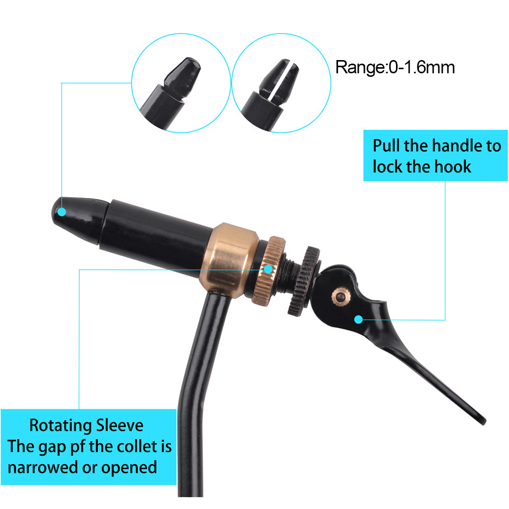 Rotary Fly Tying Vise Tool Saf - Fishing Hook Jig reseña y precio