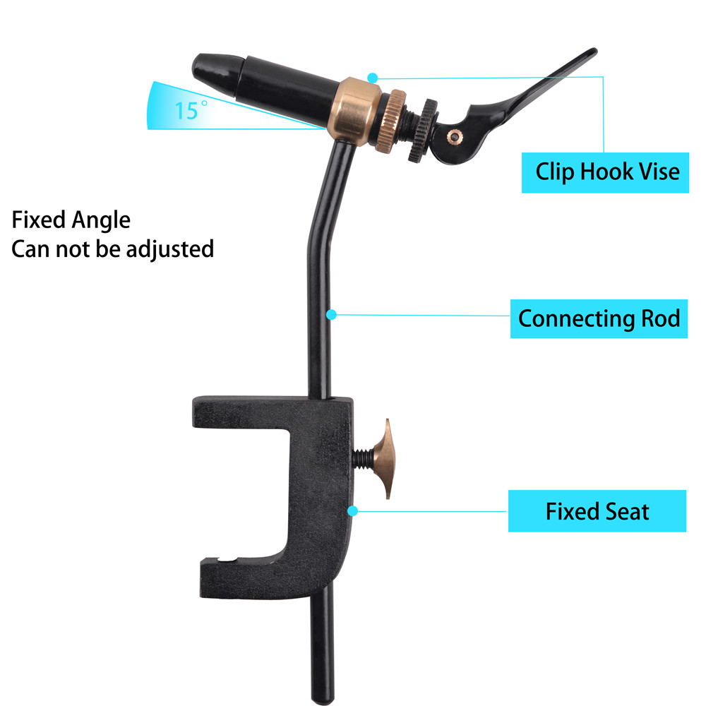 Rotary Fly Tying Vise Tool Saf - Fishing Hook Jig reseña y precio
