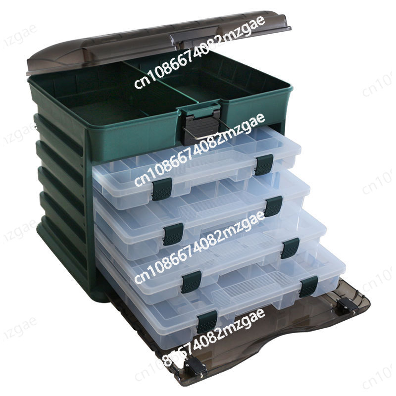 Medium 4-layer portable lure b - Fishing Hook Box reseña y precio