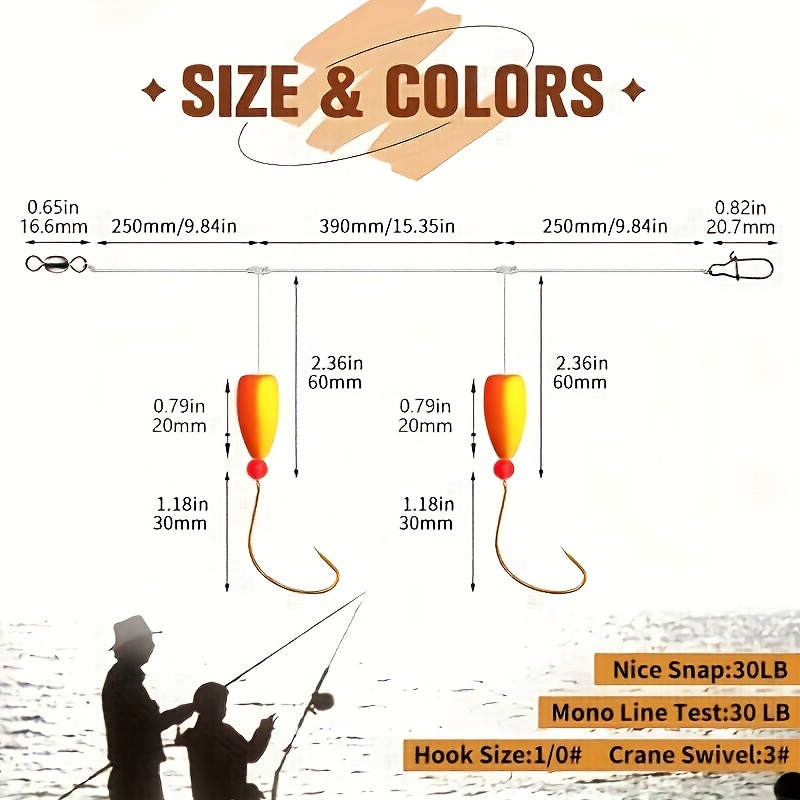 3pcs Pompano Rigs Surf Fishing - Fishing Hook Circle reseña y precio