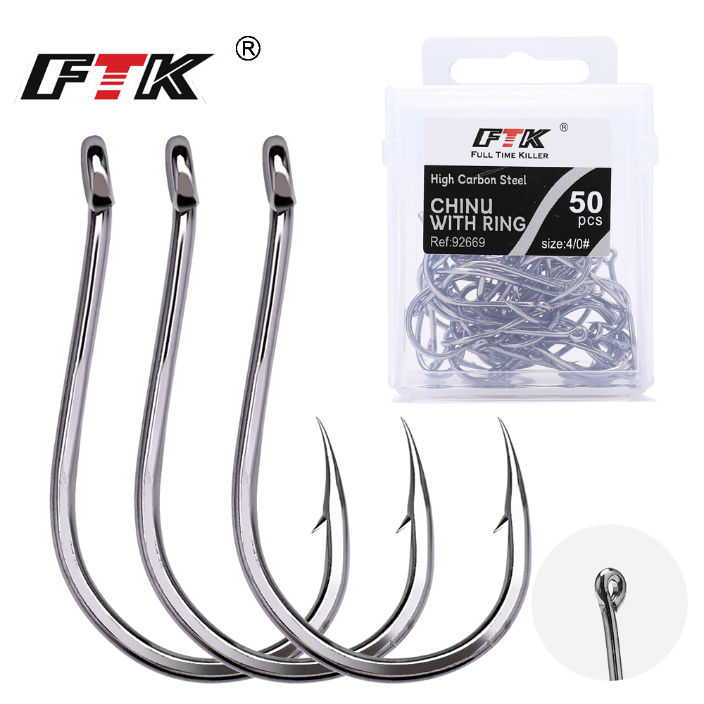 FTK CHINU Fishhook with ring b - Fishing Hook Offset reseña y precio