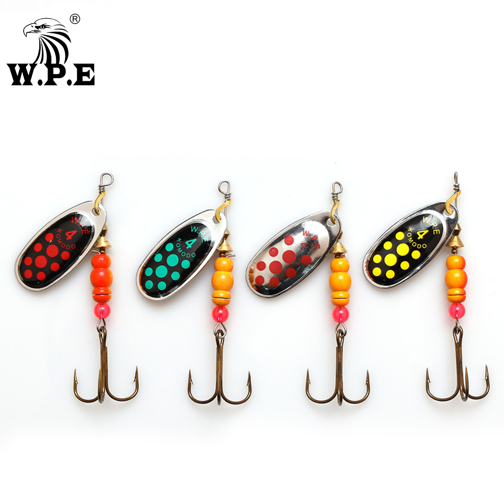 W.P.E Brand New Spinner Lure 1 - Fishing Hook Treble reseña y precio