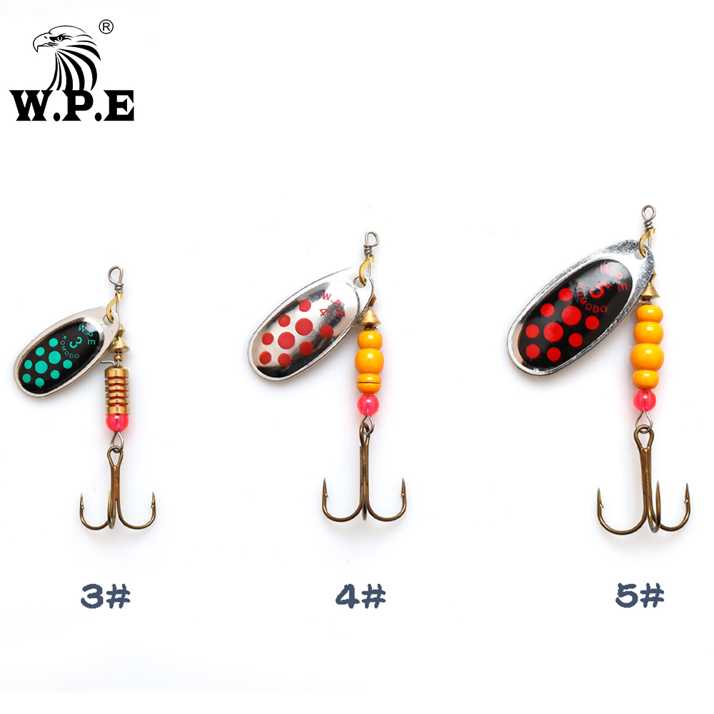 W.P.E Brand New Spinner Lure 1 - Fishing Hook Treble reseña y precio