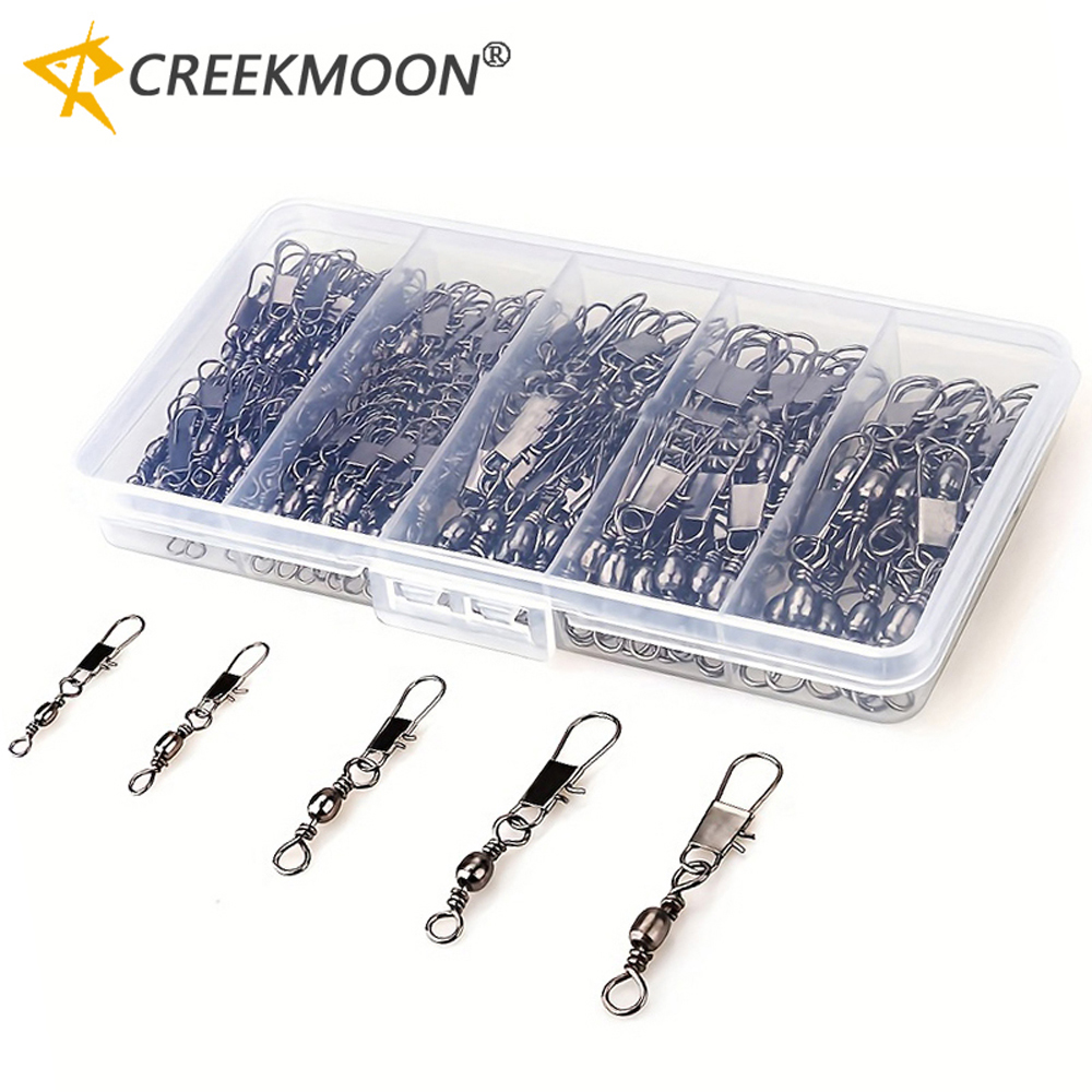100Pcs/Lot 4#6#8#10#12# Swivel - Fishing Hook Assortment reseña y precio
