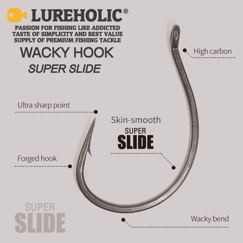 LUREHOLIC PTFE Super Slide Wac - Fishing Hook Offset reseña y precio