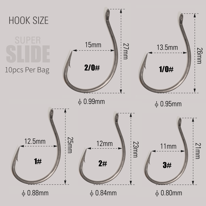 LUREHOLIC PTFE Super Slide Wac - Fishing Hook Offset reseña y precio