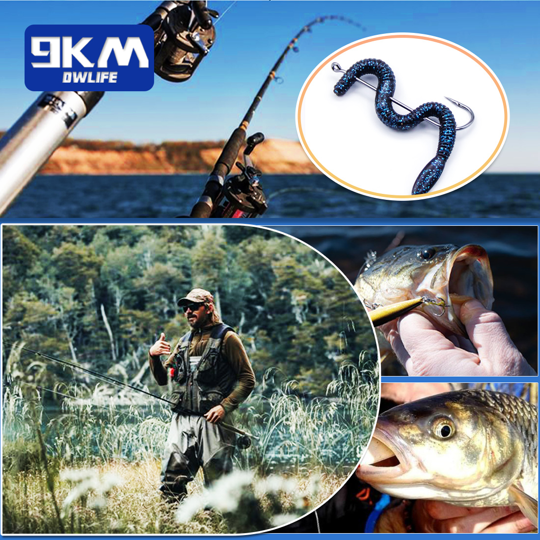 Fishing Hooks Long Shank Hooks - Fishing Hook Barbless reseña y precio