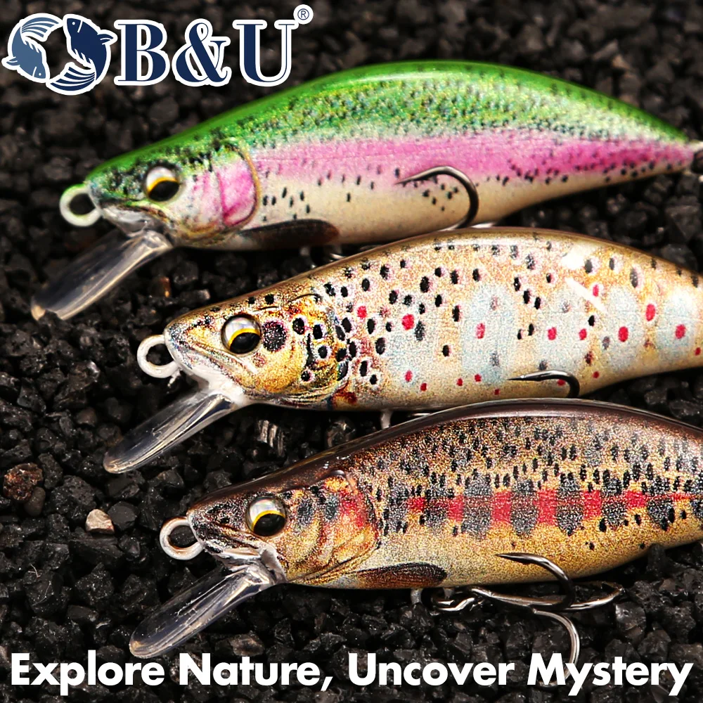 B&U Trout Pattern Hard Bait Si - Fishing Hook Treble reseña y precio