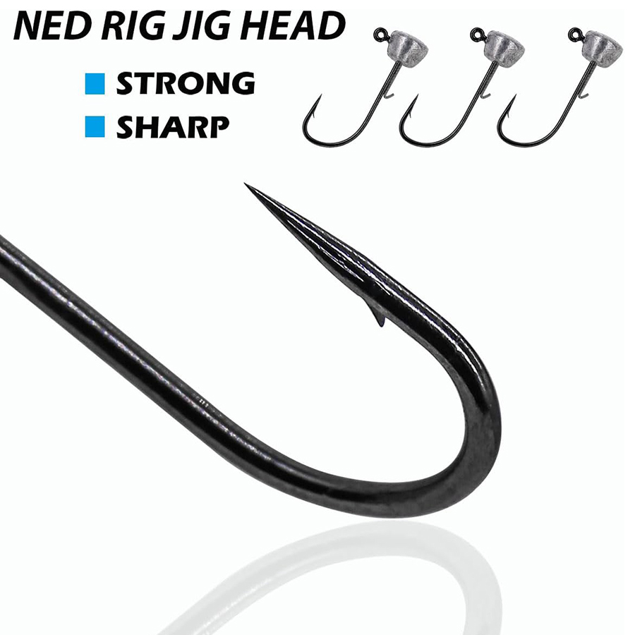 Mushroom Head Fishing Rigs Jig - Fishing Hook Weedless reseña y precio