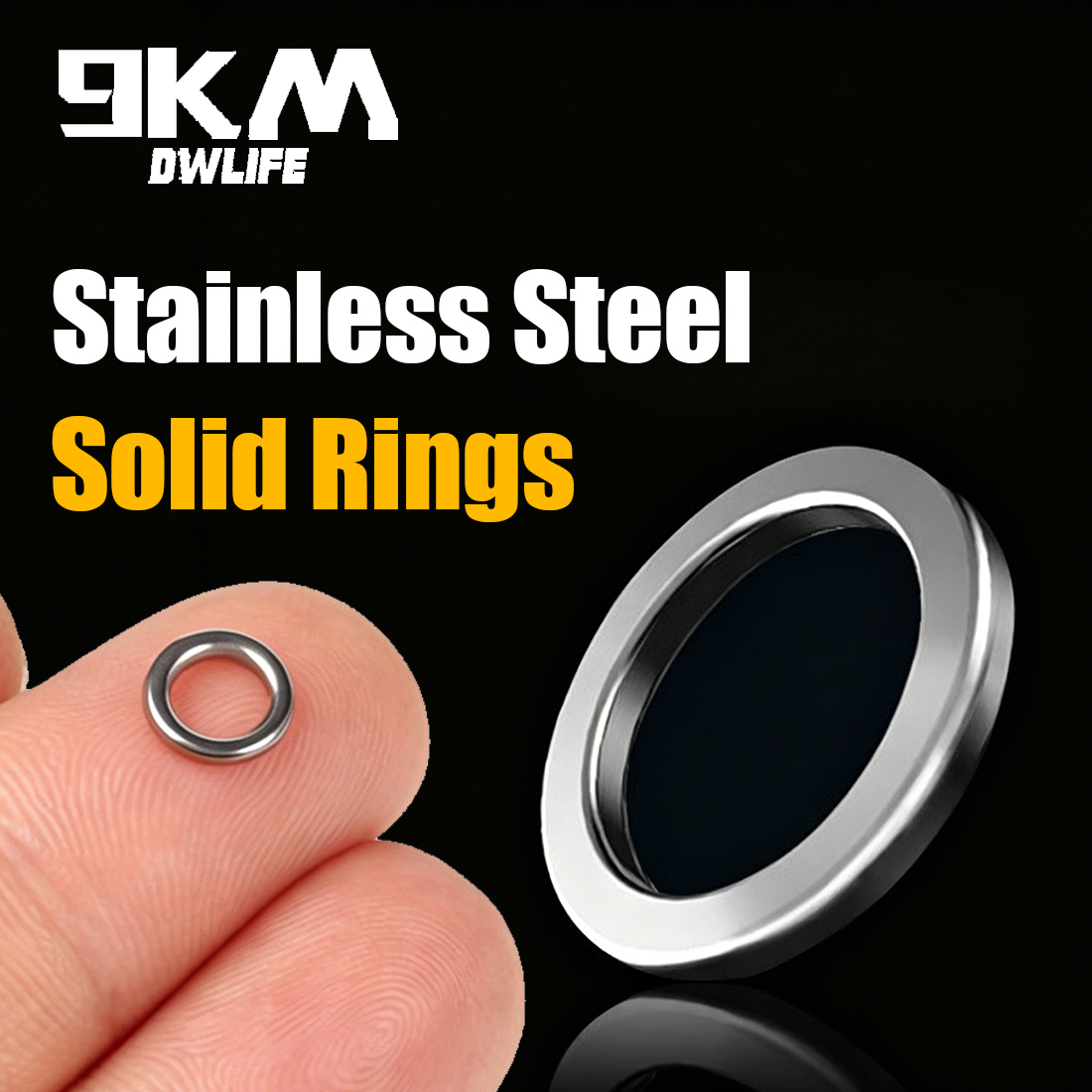 9KM Solid Ring Fishing 50pcs S - Fishing Hook Jig reseña y precio