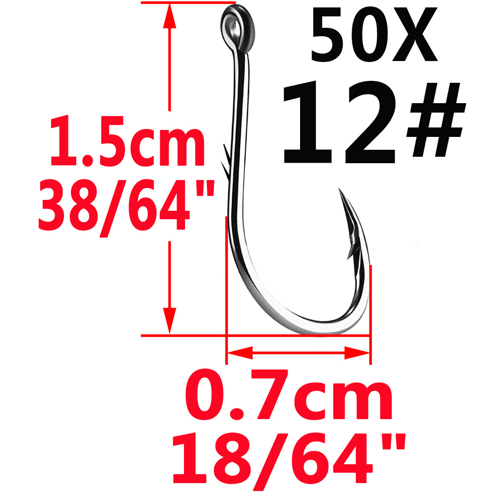 50pcs Iseama Circle Carp Eyed  - Fishing Hook Circle reseña y precio