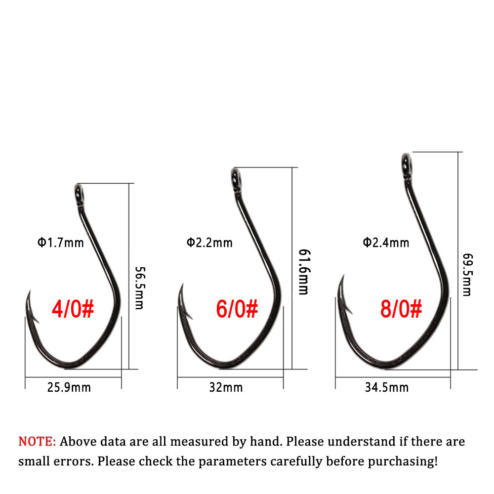 Wifreo 20pcs V Shape Catfish H - Fishing Hook Offset reseña y precio