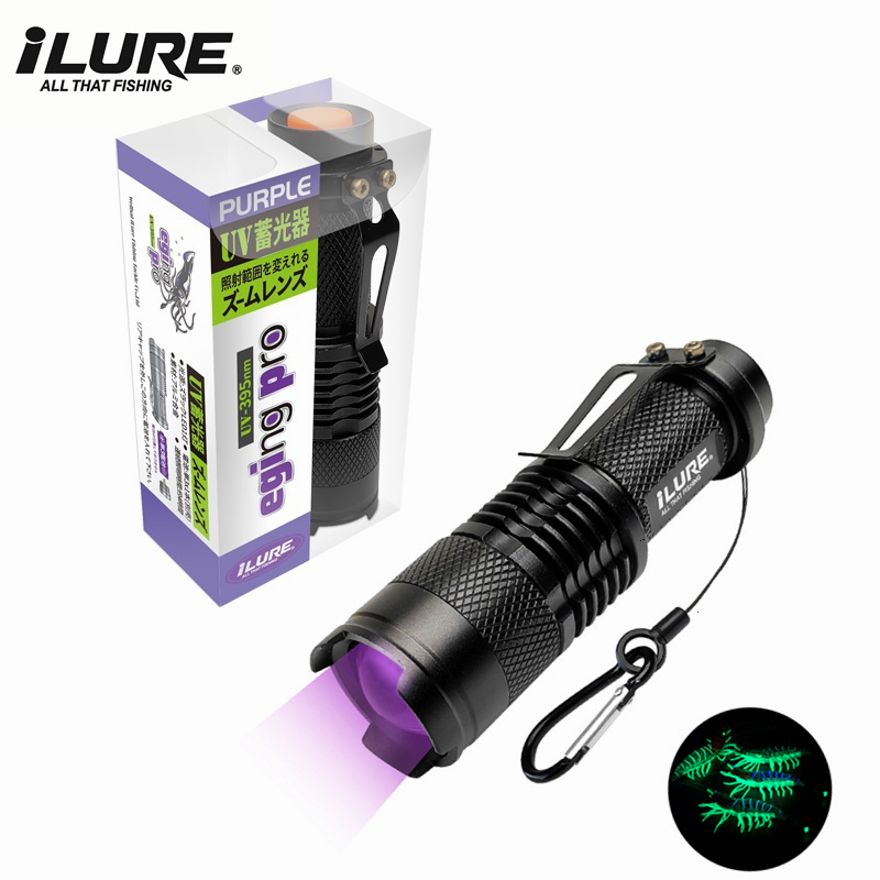 Mini UV Flashlight 395nm Ultra - Fishing Hook Jig reseña y precio