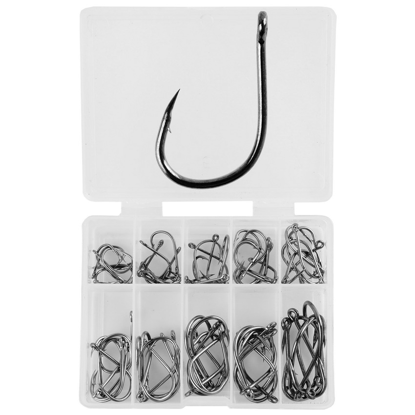 70Pcs/box Fishing Hooks Set Ki - Fishing Hook Circle reseña y precio