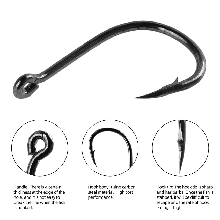 70Pcs/box Fishing Hooks Set Ki - Fishing Hook Circle reseña y precio