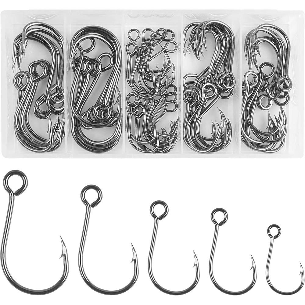 70Pcs Fishing Inline Single Ho - Fishing Hook Circle reseña y precio