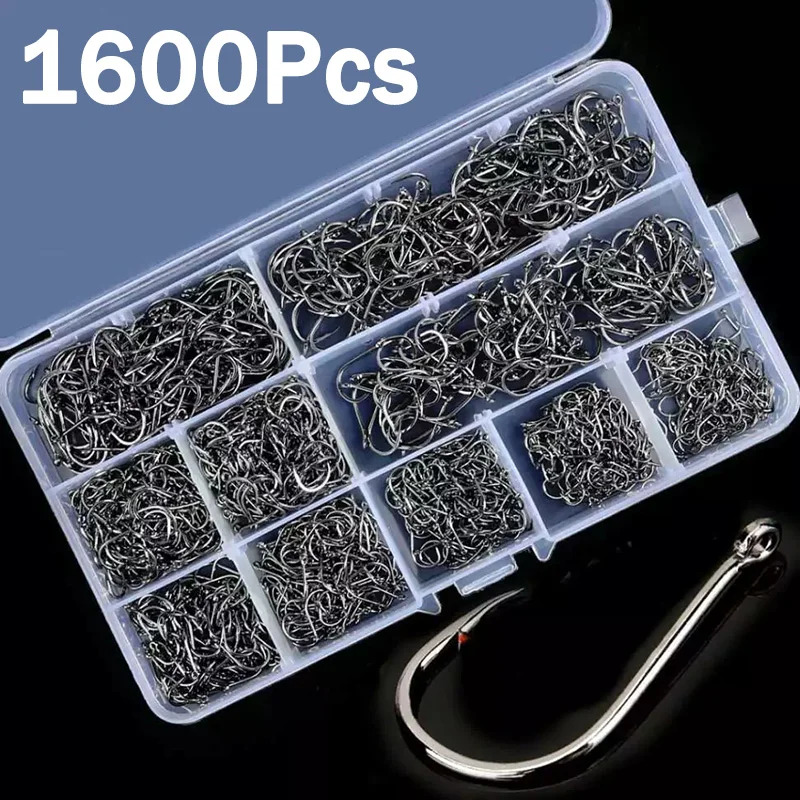 50-1600Pcs/BoxFishing Hooks Ca - Fishing Hook Circle reseña y precio