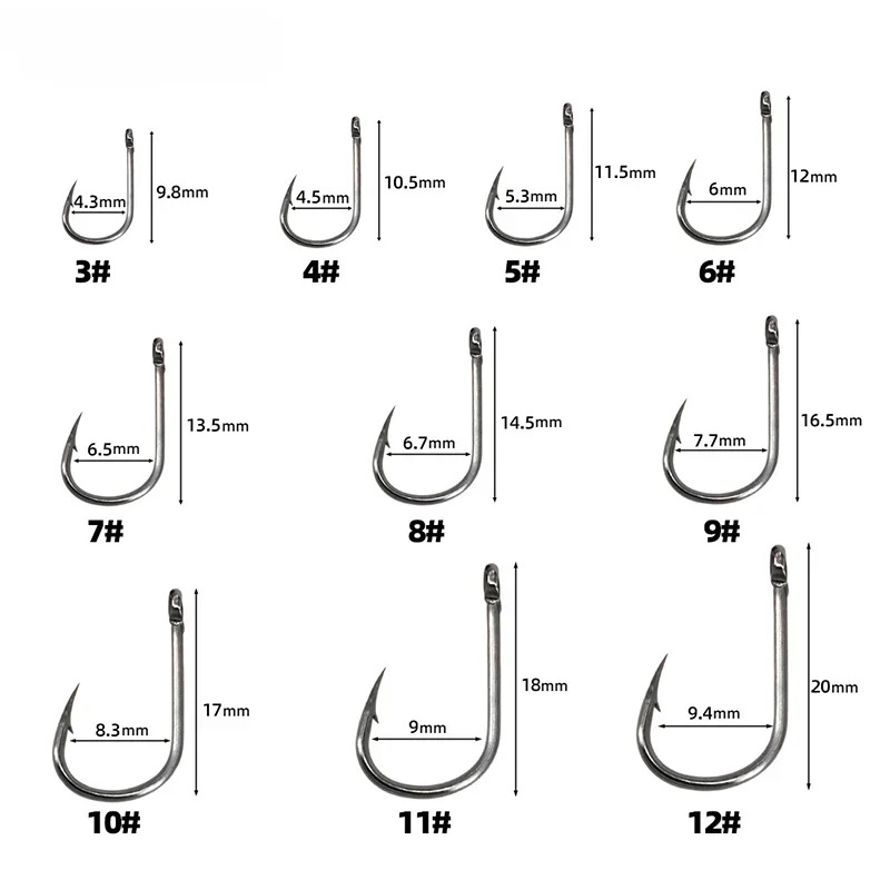 50-1600Pcs/BoxFishing Hooks Ca - Fishing Hook Circle reseña y precio