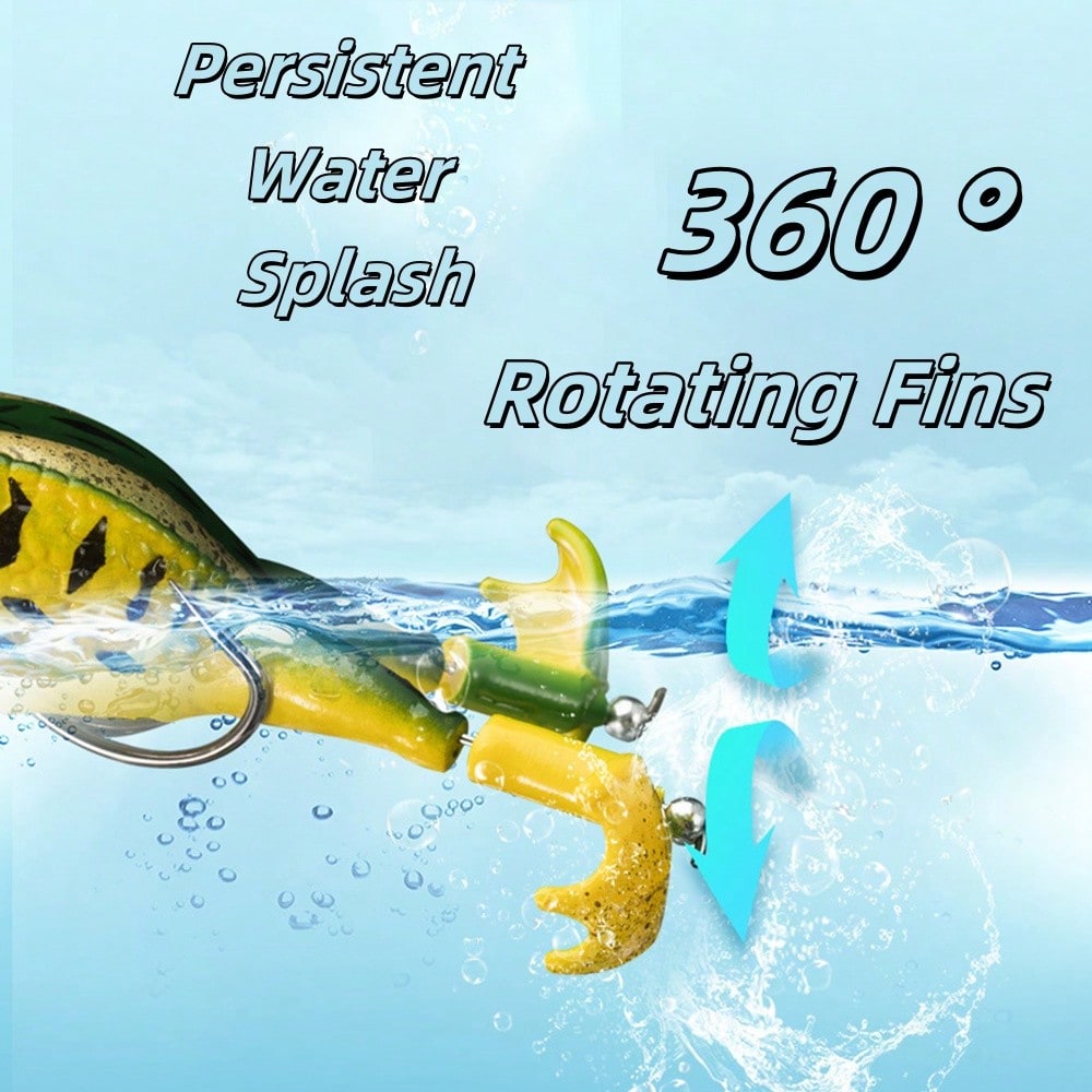 5pcs Water Soft Frog Bass Fish - Fishing Hook Weedless reseña y precio